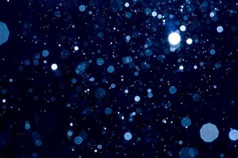 Premium Photo Abstract Blur Blue Sparkle Bokeh With Black Background