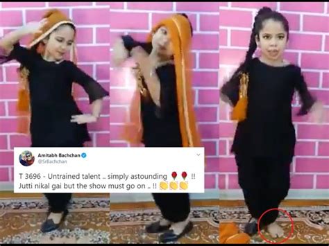 Viral Dance Video Jutti Nikal Gayi But Show Must Go On Little Girl