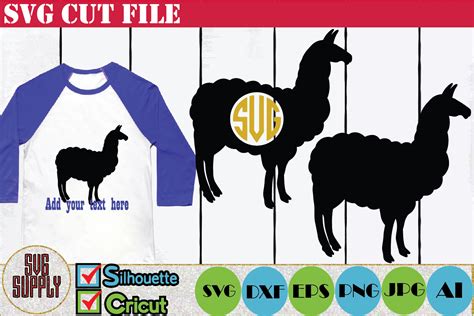 Llama SVG Cut File