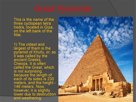 Mystery Of The Egyptian Pyramids Construction Of The