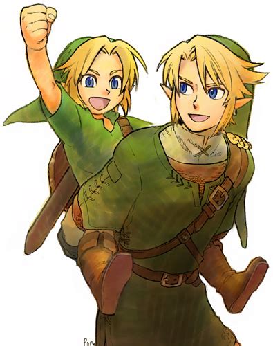 Link And Young Link The Legend Of Zelda And 2 More Drawn By Ponky