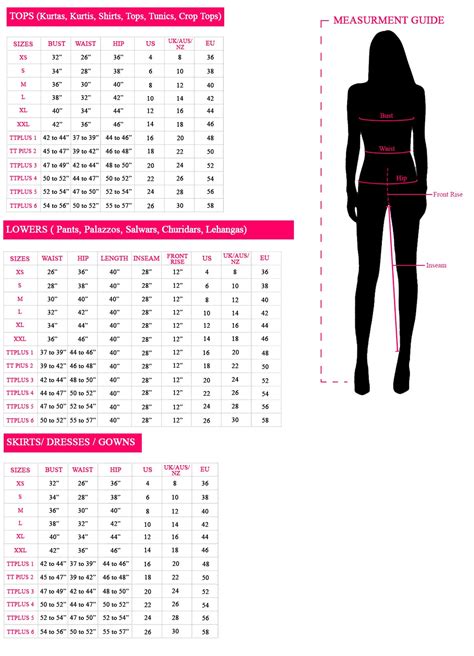 Womens Leggings Size Chart Ukulele