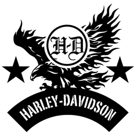 Sticker Harley Davidson Aigle