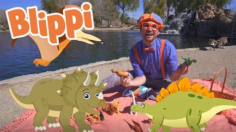 Learning Dinosaurs With Blippi Educational Videos For Kids Youtube