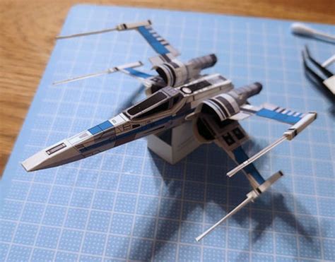 Star Wars X Wing Starfighter Paper Model Paperized Crafts