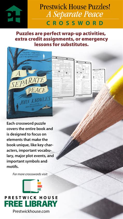 A Separate Peace Crossword Puzzle | A separate peace 