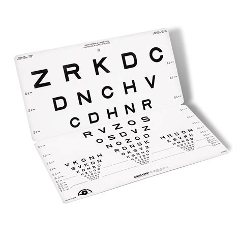 Sloan Letter Etdrs Folding Eye Chart Accuspire