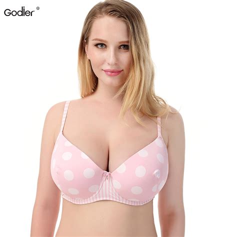 Godier Plus Size Cup C D E Push Up Bh Bra Big Breast Size Bralette