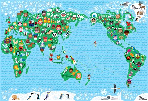 World Map Watermark Creative