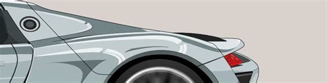 Halo Art Studio Porsche Spyder 918 Vector Illustration