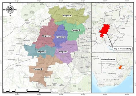 City Of Johannesburg Map Download Scientific Diagram
