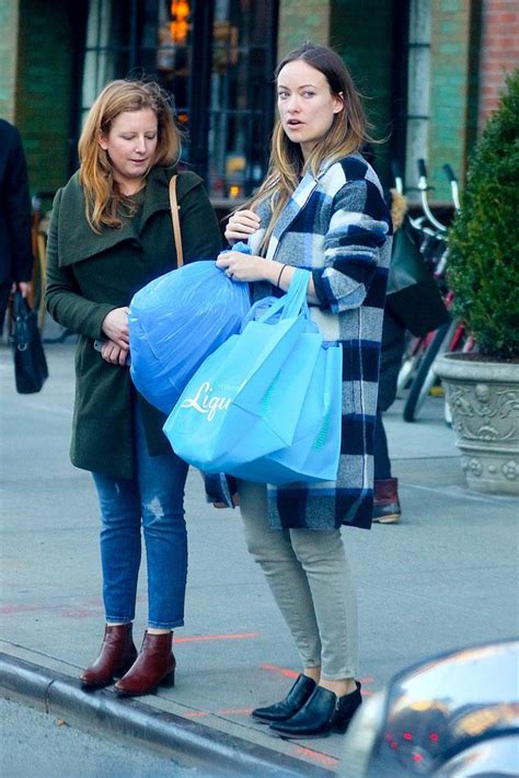 Makeup Free Olivia Wilde Spotted Shopping In New York City
