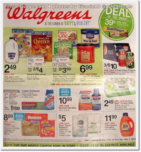 For receiving walgreens savings from your purchases use the mywalgreens card and receive 2. 02/24 - 03/02 | Walgreens couponing, Coupon deals, Walgreens