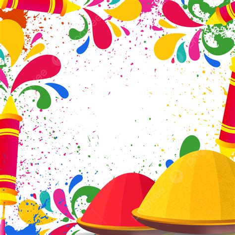 Feliz Holi Pichkari Color Salpicadura Festival Ilustración Png Dibujos