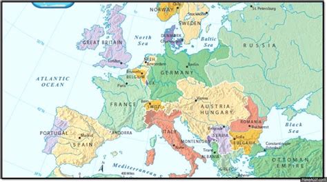 Map Of Europe Post Ww1 Map