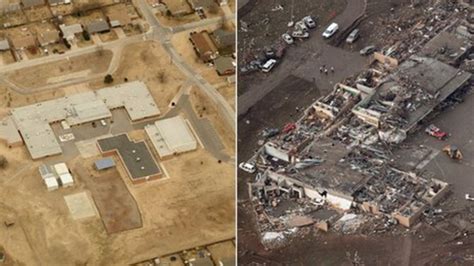 Oklahoma Tornado Before And After Images Bbc News