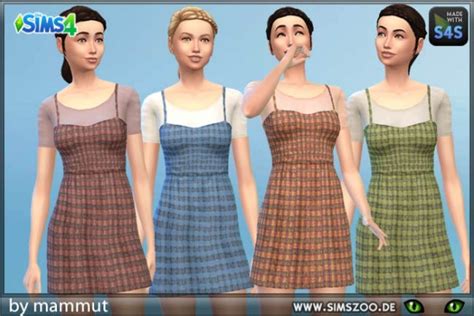 Blackys Sims 4 Zoo Dress Nature 1 By Mammut • Sims 4 Downloads