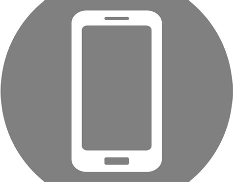 White Cell Phone Icon Png Cell Phone Icon Circle Png