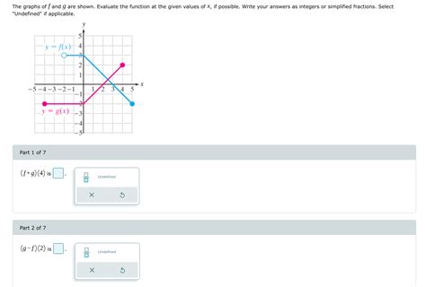 Solved The Graphs Off And G Are Shown Evaluate The Function Chegg Com