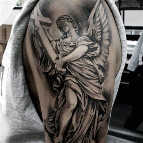 1.3m followers 31k followers 33k followers 10k followers. 40 Angel Statue Tattoo Designs For Men - Carved Stone Ink ...