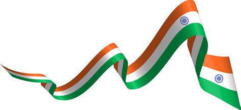 India Flag Ribbon Banner 10259709 Png