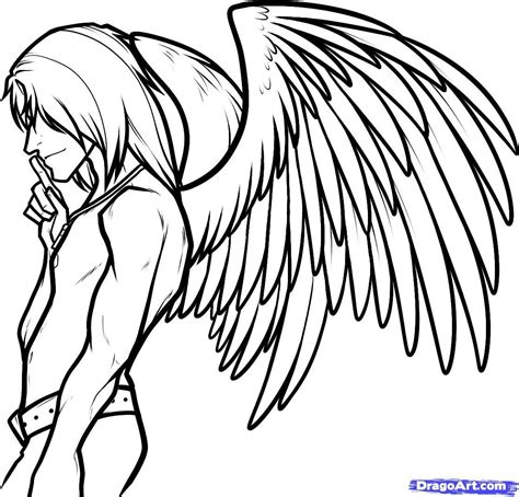 Half Angel Half Devil Drawing Free Download On Clipartmag