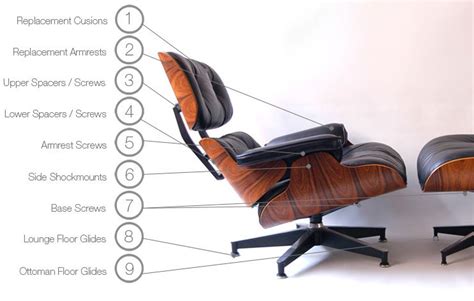 Eames Lounge And Ottoman 670 671 Parts Eames Lounge Chair Replica