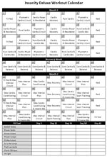 Basement beast is no joke! Insanity Workout Calendar (With images) | Insanity workout ...