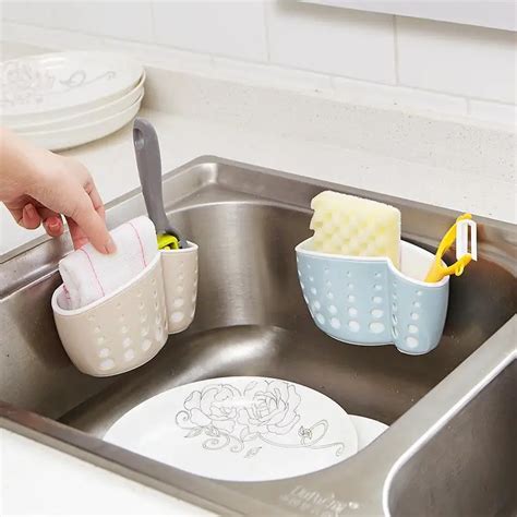 Buy Kitchen Suction Cup Base Brush Sponge Sink