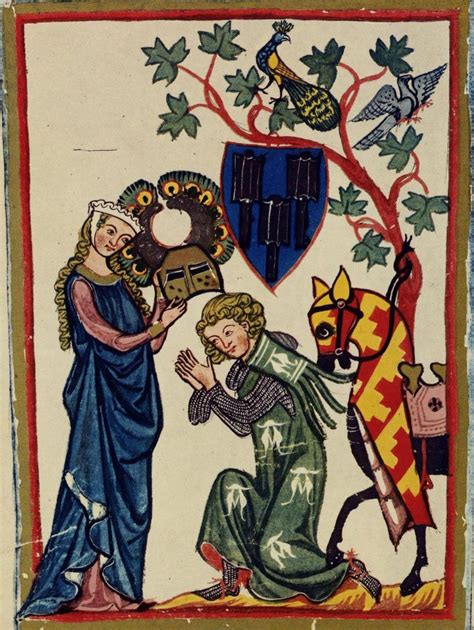 Ubh Cod Pal Germ 848 Codex Manesse Medieval Life Medieval Period