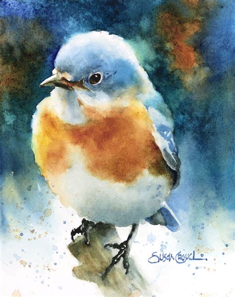 Little Boy Blue Blue Bird Art Watercolor Art Diy Watercolor Blue Bird