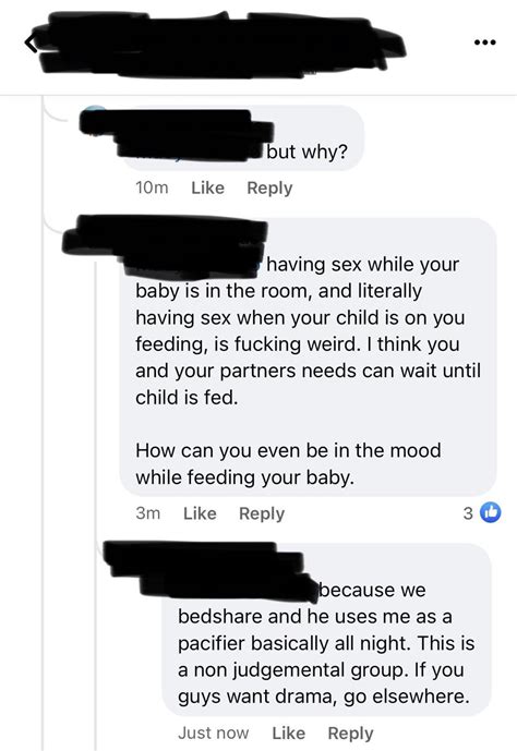 admin announces that she has sex while breastfeeding “often” shuts