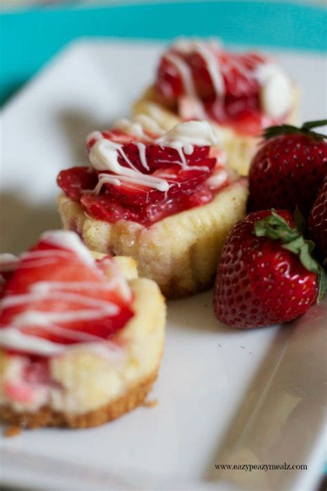White Chocolate Strawberry Mini Cheesecake Recipe White Chocolate Strawberries Mini