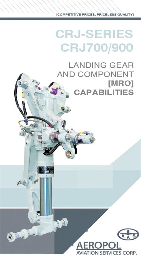 Aas Crj700900 Landing Gear Aircraft Component Mro