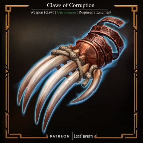 Art Oc Claws Of Corruption Crafted From The Razor Sharp Claws Of