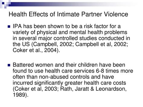 Ppt Understanding Intimate Partner Violence Powerpoint Presentation
