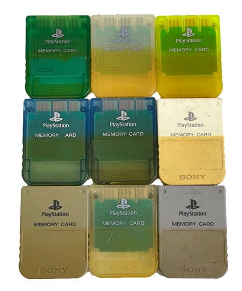 Sony Playstation 1 Memory Card 1mb Ps1 Official Genuine Stained Random