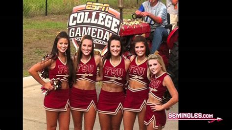 Seminole Cheerleaders Partner With Espn College Gameday Youtube