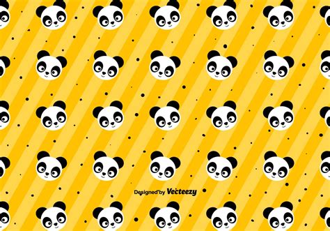 Cute Panda Pattern Vector 147335 Vector Art At Vecteezy