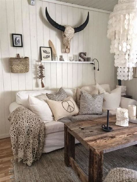 25 Chic Farmhouse Bohemian Living Room Decorations That Will Give You