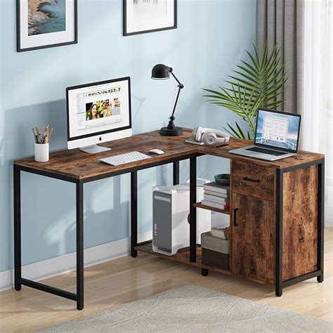 Tribesigns L Shaped Computer Desk With Hutch And Shelf Overstock