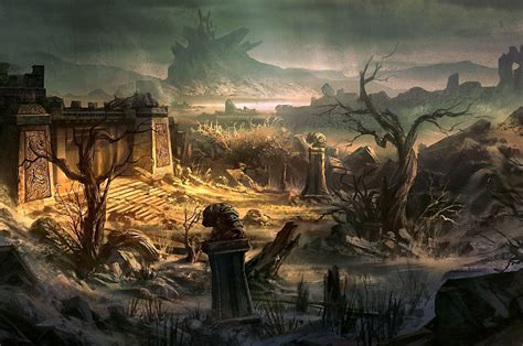 Ruins As Far As Can Be Seen Full Hd Wallpaper And Background Image