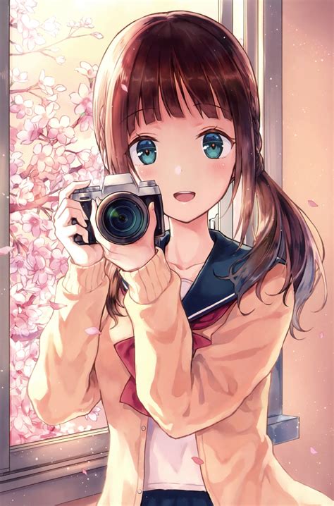Photographer Anime Girl Wallpaper Anime Wallpaper Hd