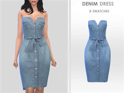 The Sims Resource Denim Dress