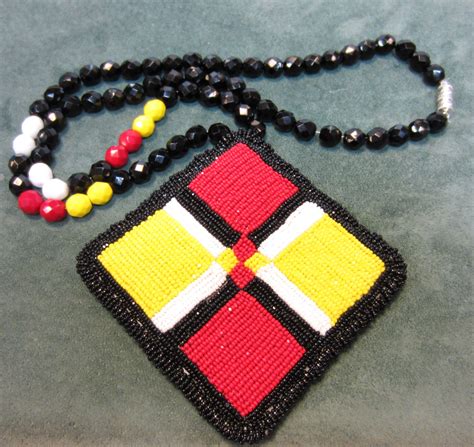 beaded medallion of seminole miccosukee patchwork design by scott templin american food