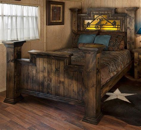 I hope to be a very happy customer soon tough! A Woodland Creek favorite in barnwood beds! #rusticbedroom ...