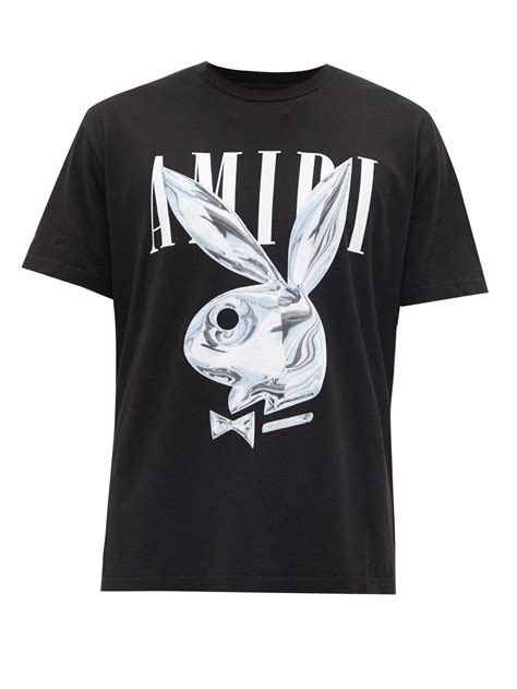 Amiri X Playboy Bunny Print Jersey T Shirt In Black For Men Lyst