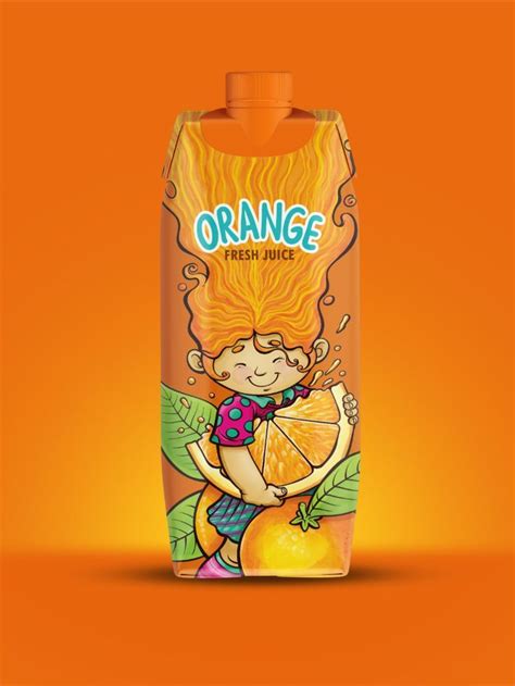 Fruit Juice Package Design Orange