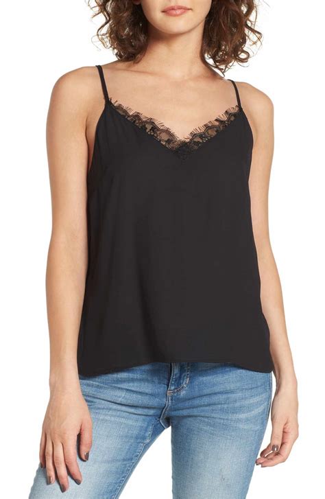 All In Favor Lace Trim Camisole Nordstrom Women Tank Top Fashion Lace Trim
