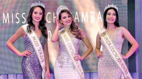 Cochabamba Corona A Sus 3 Bellezas Rumbo A Miss Bolivia Cochabamba